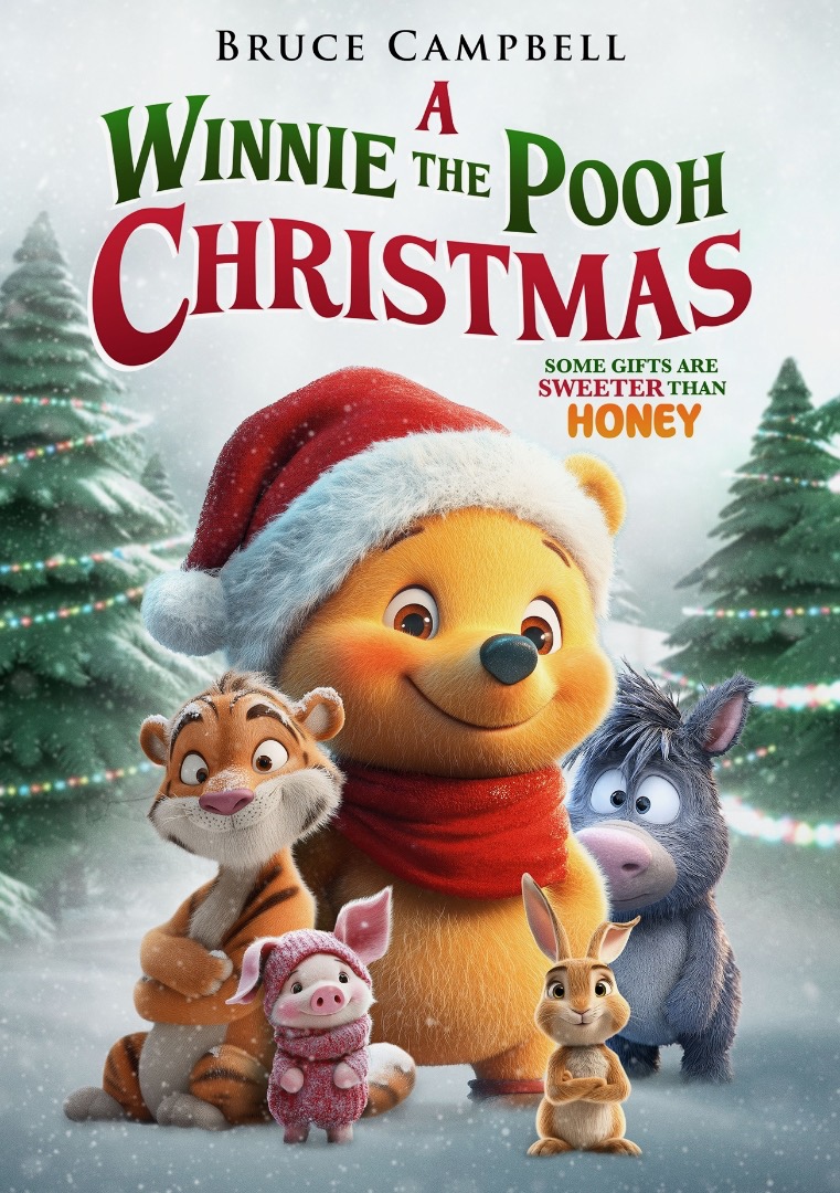 A Winnie the Pooh Christmas poster